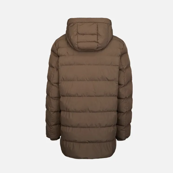 Brown Men's Down Jacket Geox Leitan - Men's