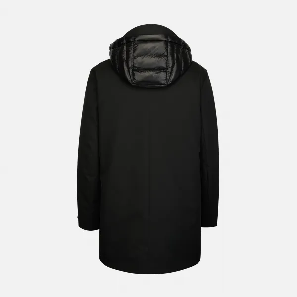 Pánska čierna parka Geox Aerantis