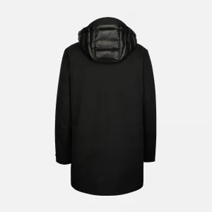 Pánska čierna parka Geox Aerantis