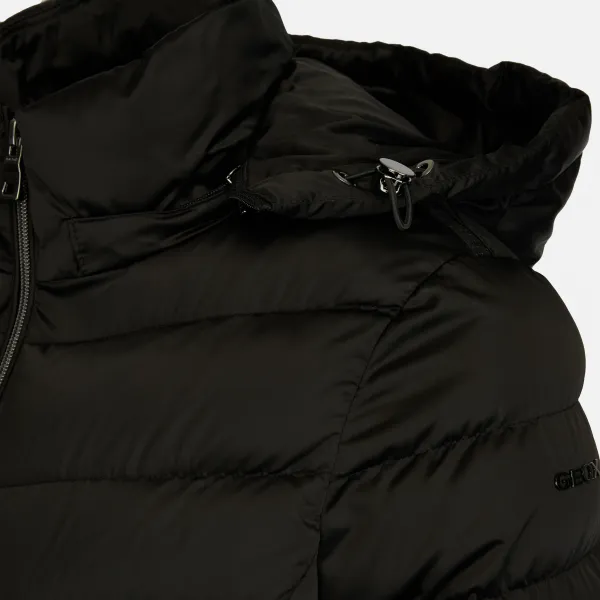 Black Women's Quilted Jacket Geox Zosma - Women's