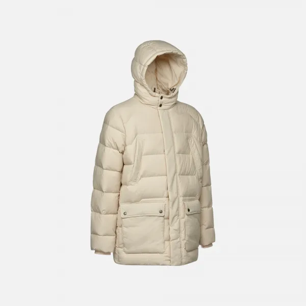 Beige Men's Quilted Jacket Geox Elver - Mens