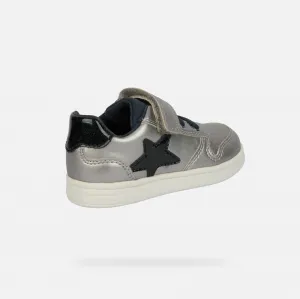 Silver Girls Geox Djrock Sneakers - Girls