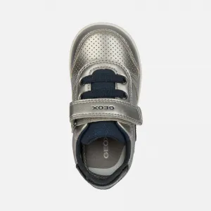 Silver Girls Geox Djrock Sneakers - Girls