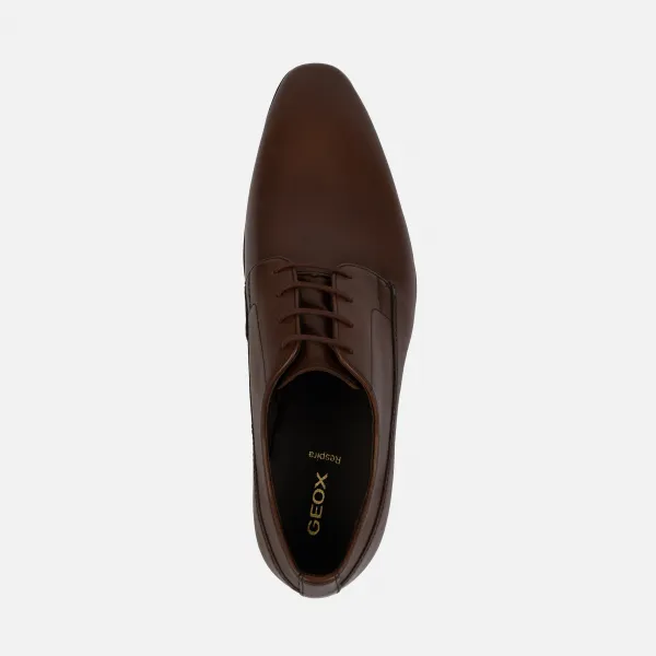 Pánske hnedé formálne topánky Geox Omo High Life