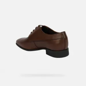 Pánske hnedé formálne topánky Geox Omo High Life