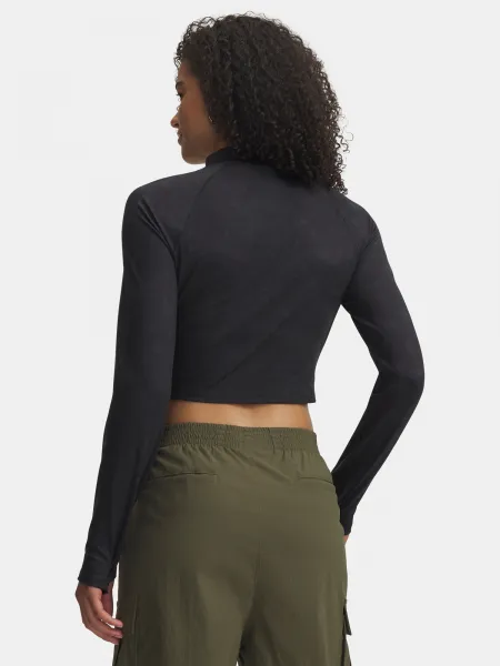 Under Armour Meridian Suede Effect LS-BLK Women's T-Shirt - Women's