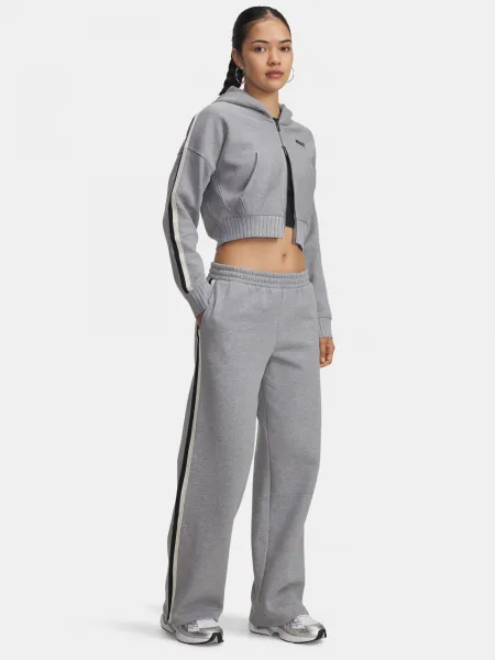 Under Armour Icon HWT Flc Puddle Pant-GRY Women's Sports Trousers - Ladies