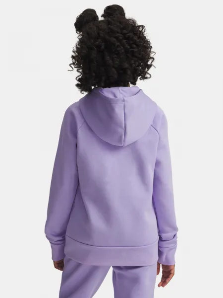Under Armour UA Rival Flc Shimmer Girls' Sweatshirt Hdy-PPL - Girls