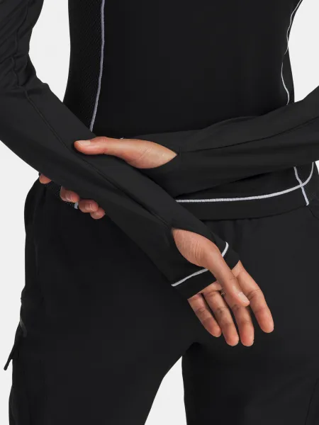 Under Armour UA ColdGear Textured 1/2 Zip-BLK Women's T-Shirt - Women's
