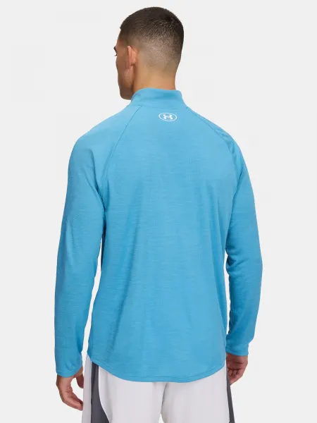 Men's Under Armour UA Tech Textured 1/2 Zip-BLU T-Shirt - Men's