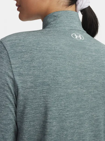 Under Armour Tech 1/2 Zip T-Shirt - Twist-BLU - Women's