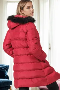 Z9760 DEWBERRY WOMEN'S COAT-BURGUNDY