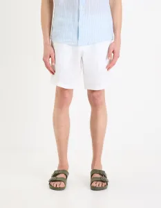 CELIO DOLINUSBM Pánske bermudy, biela, veľkosť