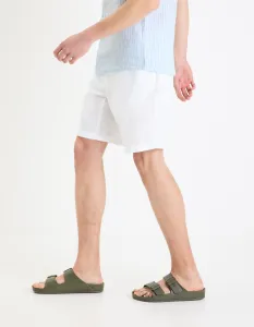 CELIO DOLINUSBM Pánske bermudy, biela, veľkosť