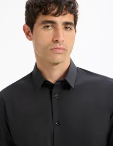 Čierna pánska košeľa Celio Masantalrg