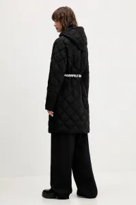 Bunda Karl Lagerfeld Jeans čierna farba, prechodná, A4W15054
