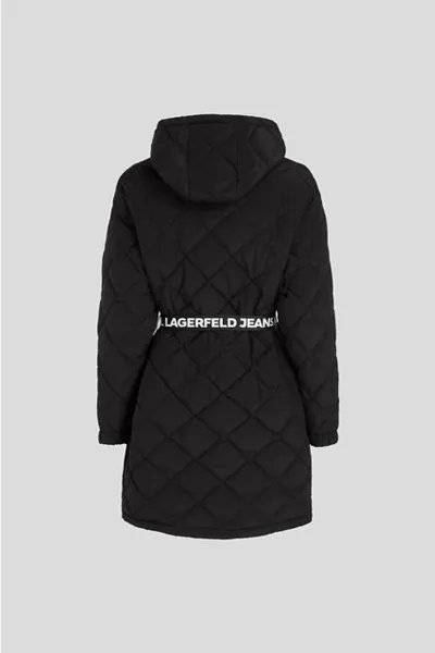 Kabát Karl Lagerfeld Jeans Klj Light Padded Coat Black