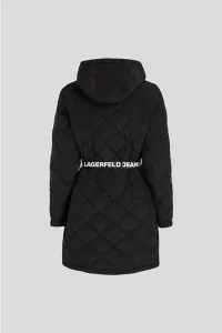 Kabát Karl Lagerfeld Jeans Klj Light Padded Coat Black