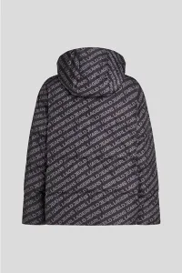 Bunda Karl Lagerfeld Jeans čierna farba, zimná, A4M15062