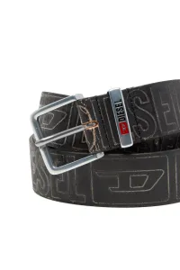Opasok Diesel Diesel Logo B-Biscotto Outline Belt Black