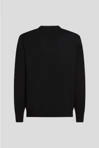 Sveter Karl Lagerfeld Jeans Klj Reg Embroidered Sweater Black