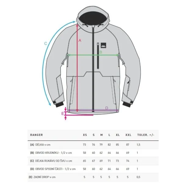 Horsefeathers RANGER Pánska lyžiarska/snowboardová bunda, biela, veľkosť