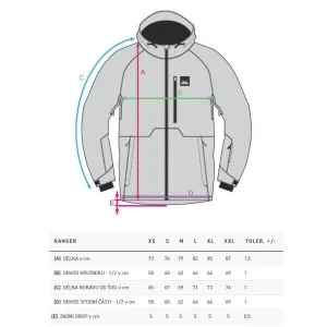 Horsefeathers RANGER Pánska lyžiarska/snowboardová bunda, biela, veľkosť