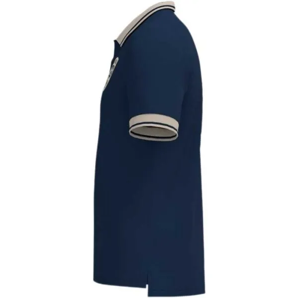 Joma FED. FUTBOL RUMANÍA STAFF FREE TIME SHORT SLEEVE POLO Pánske športové polo, modrá, veľkosť XXL