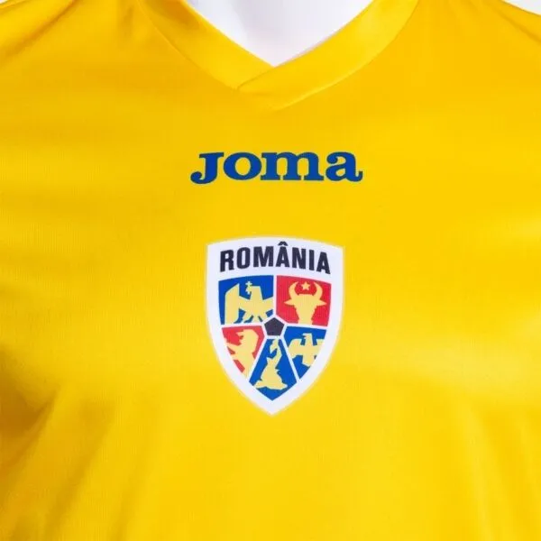 Joma FED. FUTBOL RUMANÍA REPLICA OPT H SHORT SLEEVE T-SHIRT Detské futbalové tričko, žltá, veľkosť