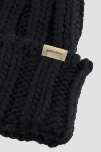 Čapica Woolrich Chunky Beanie Black