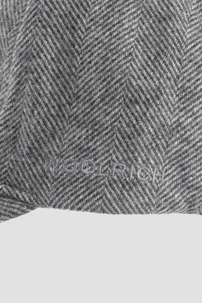 Šiltovka Woolrich Check Baseball Cap Herringbone Grey