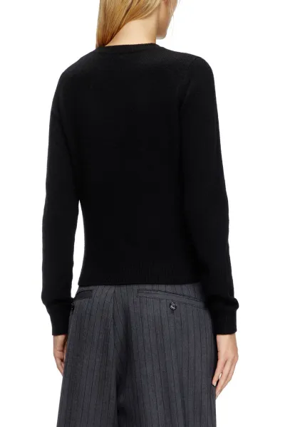 Sveter Diesel M-Areesa-Slim Knitwear Black