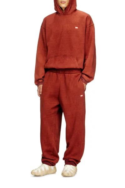 Tepláky Diesel P-Marky-Cuff Trousers Red