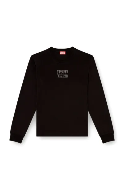 Tričko Diesel T-Madjust-Ls-T1 T-Shirt Black