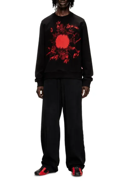 Mikina Diesel S-Ginn-T3 Sweat-Shirt Black