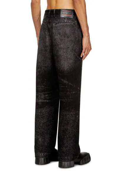 Džínsy Diesel D-Eber-Fsh6 Trousers Black