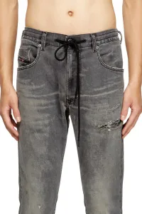 Džínsy Diesel 2032 D-Krooley-B Jogg Sweat Jeans Black