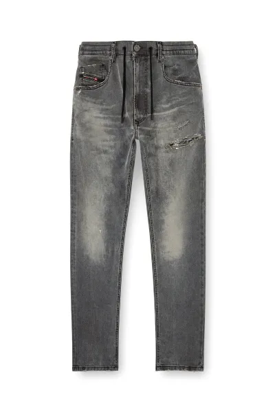 Džínsy Diesel 2032 D-Krooley-B Jogg Sweat Jeans Black