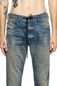 Džínsy Diesel 2032 D-Krooley-B Jogg Sweat Jeans Blue
