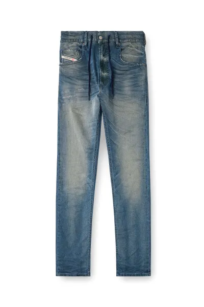Džínsy Diesel 2032 D-Krooley-B Jogg Sweat Jeans Blue