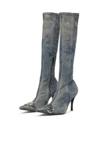 Čižmy Diesel Venus D-Venus Kb D Boots Blue Denim