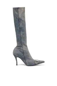 Čižmy Diesel Venus D-Venus Kb D Boots Blue Denim