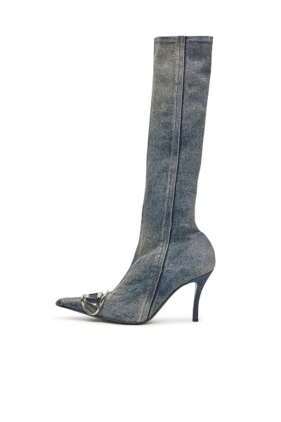 Čižmy Diesel Venus D-Venus Kb D Boots Blue Denim