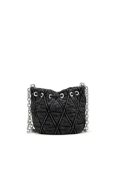 Kabelka Diesel Charm-D Bucket S Shoulder Bag Black
