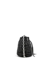 Kabelka Diesel Charm-D Bucket S Shoulder Bag Black