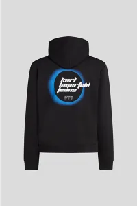 Mikina Karl Lagerfeld Jeans Klj Reg Eclipse Hoodie Black
