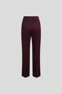 Nohavice Karl Lagerfeld Logo Jacquard Cigarette Pants Windsor Burgundy