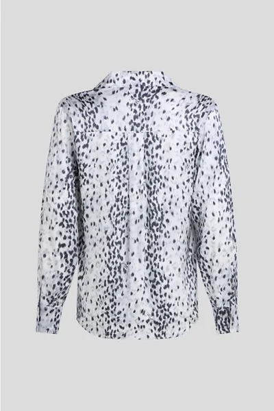 Blúzka Karl Lagerfeld Snow Leo Blouse Aop Karl Snow Leopard