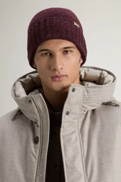 Čapica Woolrich Mouline Beanie Wine