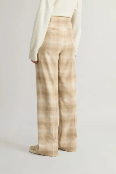 Nohavice Woolrich Soft Wool Pant Hombre Beige